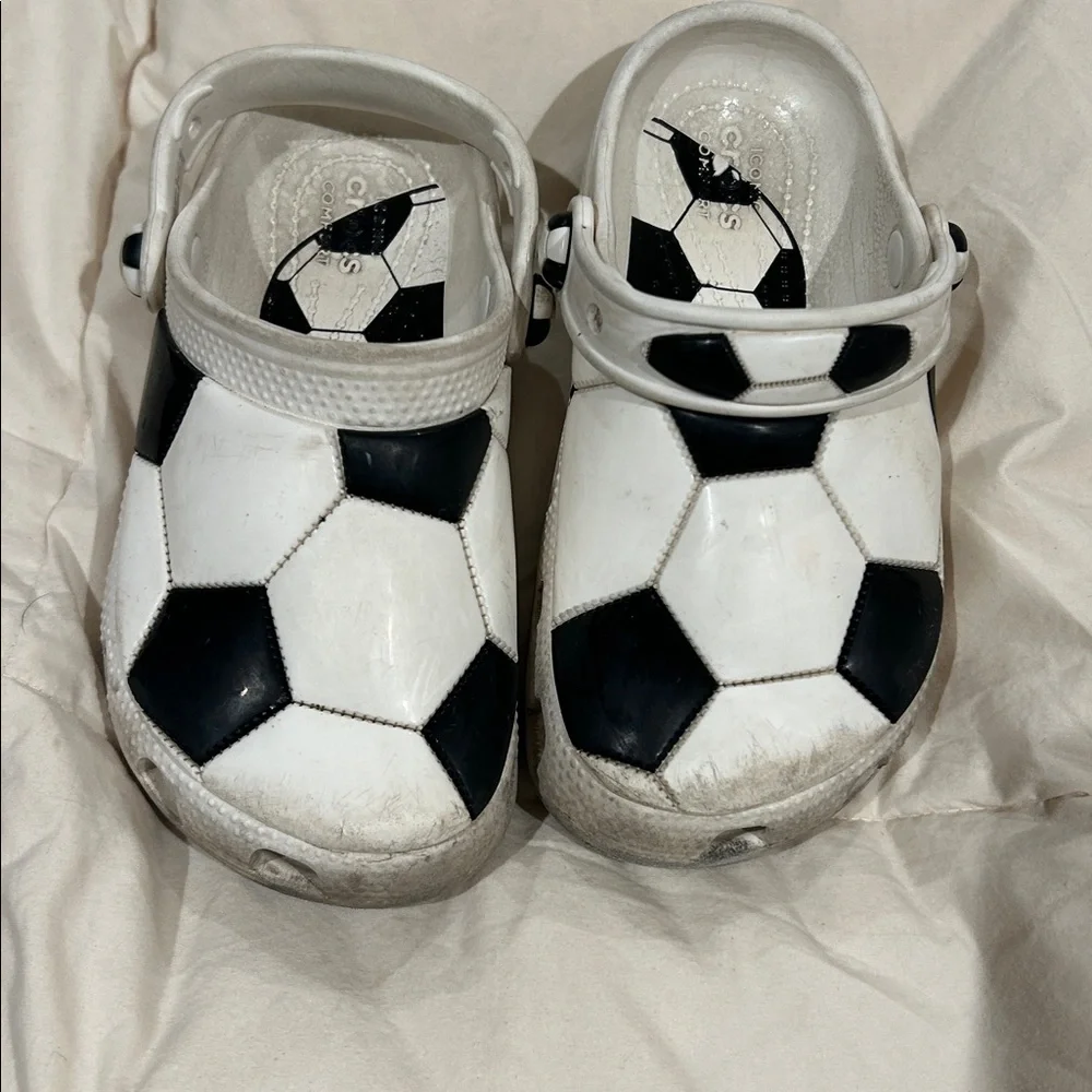 Crocs Soccer Ball Pattern size 12 youth